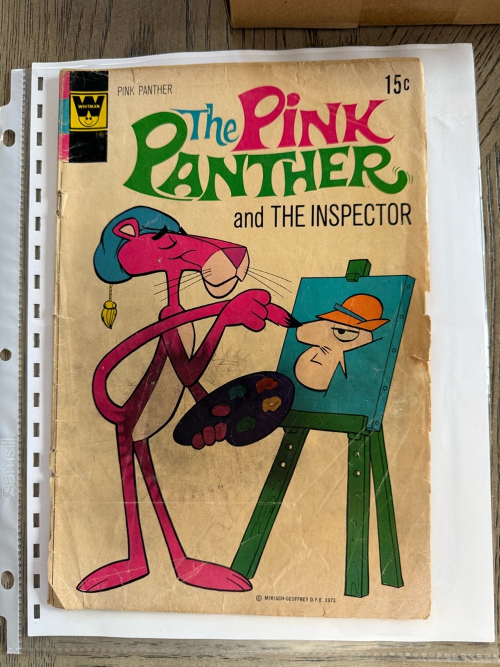 Whitman Bronze Age Vintage Comic Book The Pink Panther The Inspector #5 1972